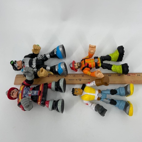 Mattel Action Rescue Figures Lot Carlos Kitbash Firefighter Forest Fuego - Picture 7 of 11